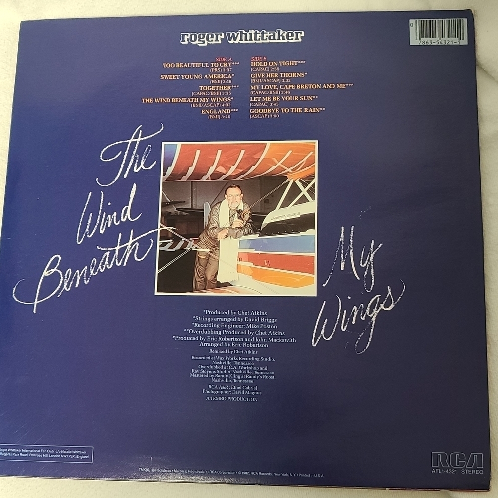 Bundle lot of 3 Roger Whitaker vintage vinyl records - Picture 3 of 10